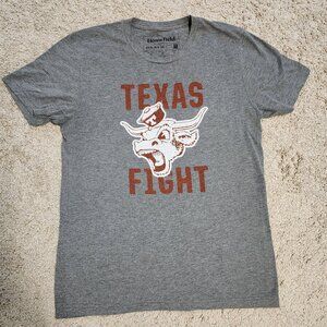Texas Longhorns - Grey - Homefield brand t shirt - Classic Bevo logo - Medium